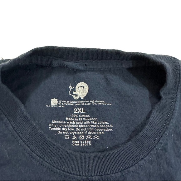 IT Men Navy Blue Pennywise & Balloon SS Georgie Boat Graphic SS T-Shirt Sz XXL - Picture 7 of 9